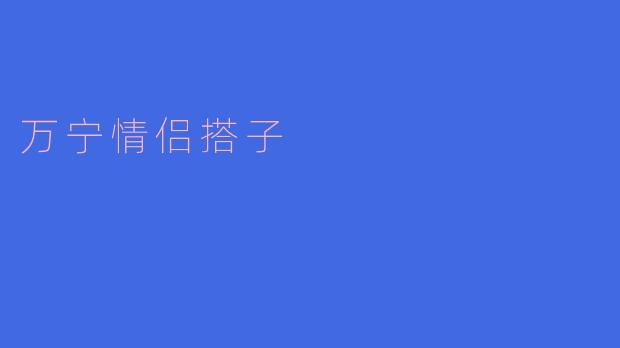万宁情侣搭子