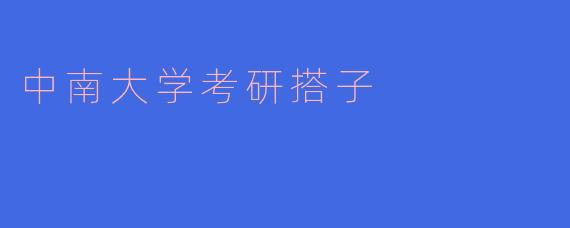 中南大学考研搭子