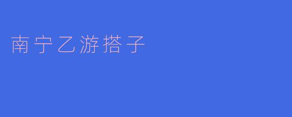 南宁乙游搭子