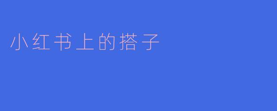 小红书上的搭子