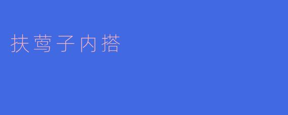 ### 探寻时尚新宠——扶莺子内搭