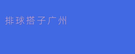 排球搭子广州是一个怎样的活动？