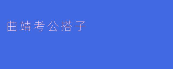 ### 曲靖考公搭子的奋斗之路