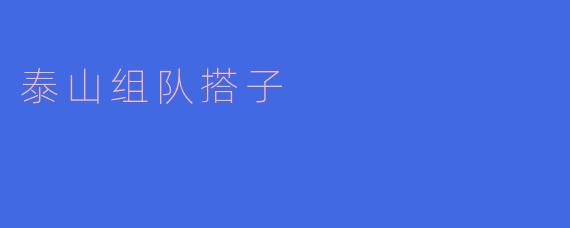 走近“泰山组队搭子”：齐心协力的山岳精神