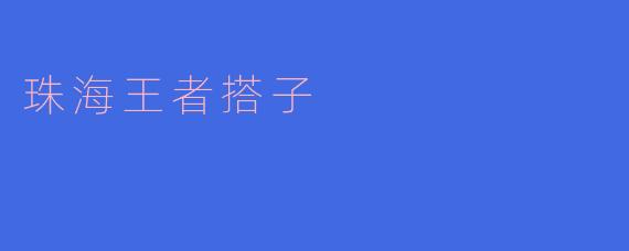 珠海王者搭子