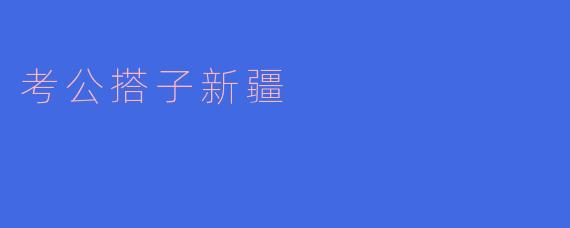 考公搭子新疆：为理想相聚的旅程