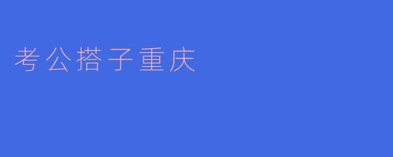 考公搭子重庆是真的吗?****