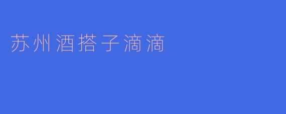 苏州酒搭子滴滴是什么样的一种社交活动？