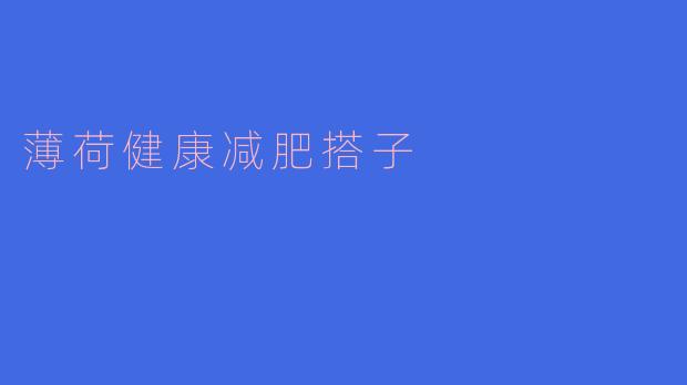 薄荷健康减肥搭子