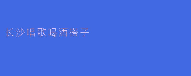 长沙唱歌喝酒搭子