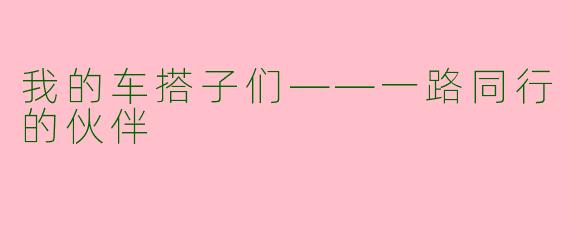 我的车搭子们——一路同行的伙伴
