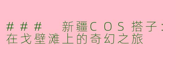 ### 新疆COS搭子：在戈壁滩上的奇幻之旅