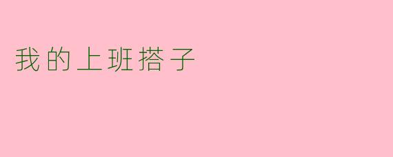 我的上班搭子