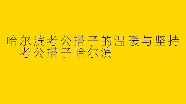哈尔滨考公搭子的温暖与坚持
