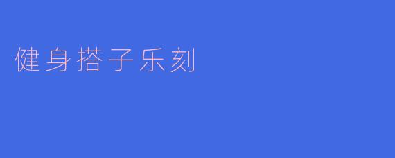 ### 健身搭子乐刻：一起追寻健康生活的快乐
