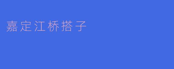 嘉定江桥搭子