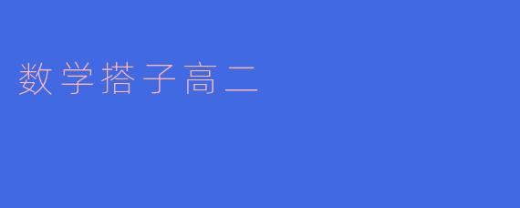 数学搭子高二