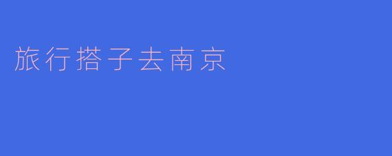 你有没有考虑过去南京旅行,找个搭子一起去?****