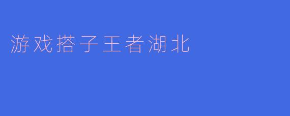 什么是“游戏搭子王者湖北”？**