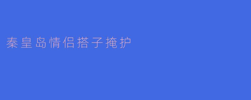 秦皇岛情侣搭子掩护是什么？  