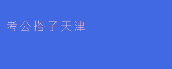 考公搭子天津