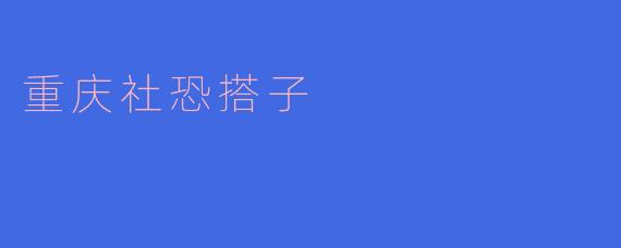 重庆社恐搭子