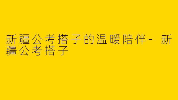 新疆公考搭子的温暖陪伴