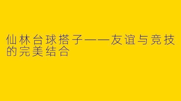 仙林台球搭子——友谊与竞技的完美结合