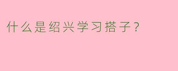 什么是绍兴学习搭子?
