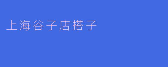 什么是上海谷子店搭子?**