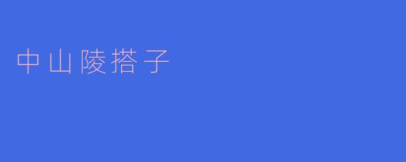 ### 中山陵搭子的文化魅力