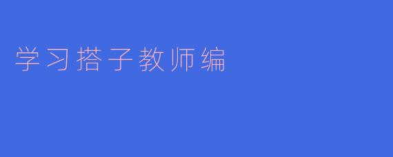 学习搭子教师编