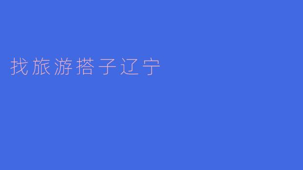 找旅游搭子辽宁