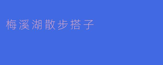 梅溪湖散步搭子