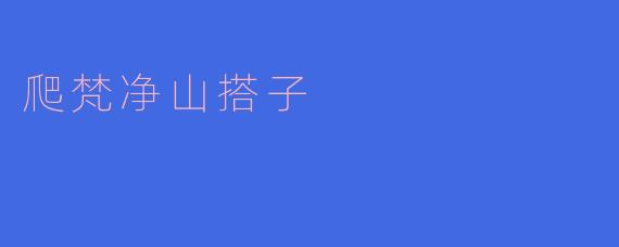 爬梵净山搭子