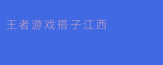 王者游戏搭子江西