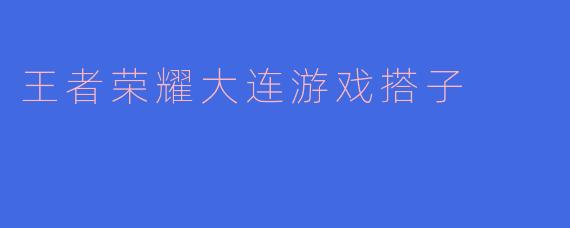 王者荣耀大连游戏搭子