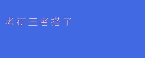 考研王者搭子