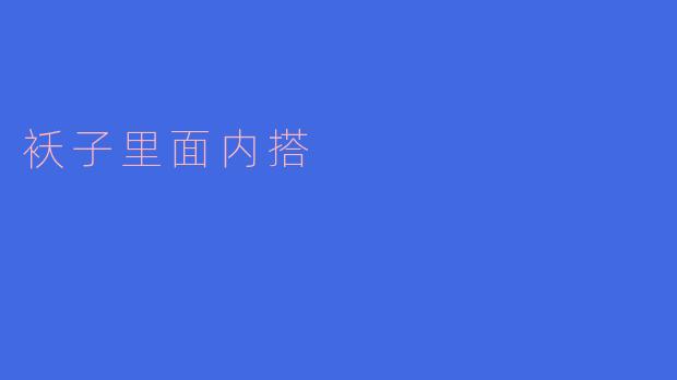 袄子里面内搭
