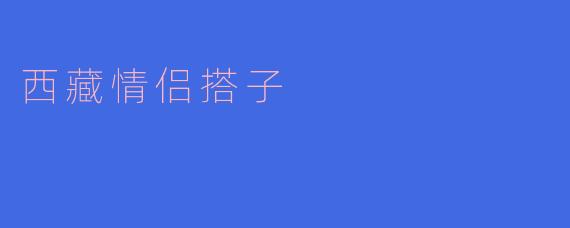 ### 西藏情侣搭子的浪漫旅程