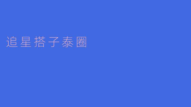 ### 追星搭子泰圈：追寻偶像的热血之旅