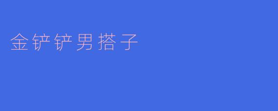金铲铲男搭子