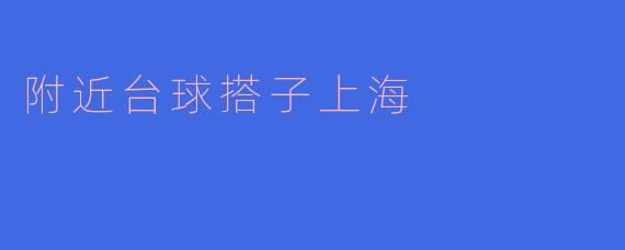 附近台球搭子上海