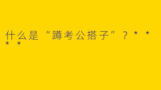 什么是“蹲考公搭子”？****