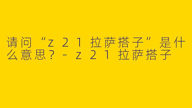 请问“z21拉萨搭子”是什么意思？