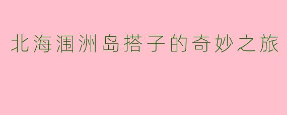 北海涠洲岛搭子的奇妙之旅