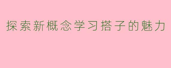 探索新概念学习搭子的魅力