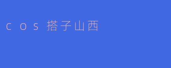 cos搭子山西