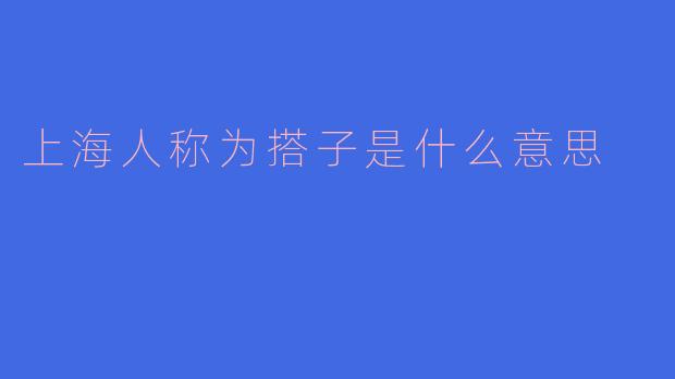 解读“搭子”——上海独特的交流方式