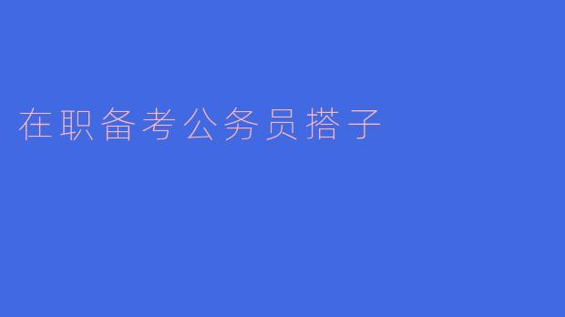 在职人员如何有效地备考公务员考试,能否推荐一些实用的策略?